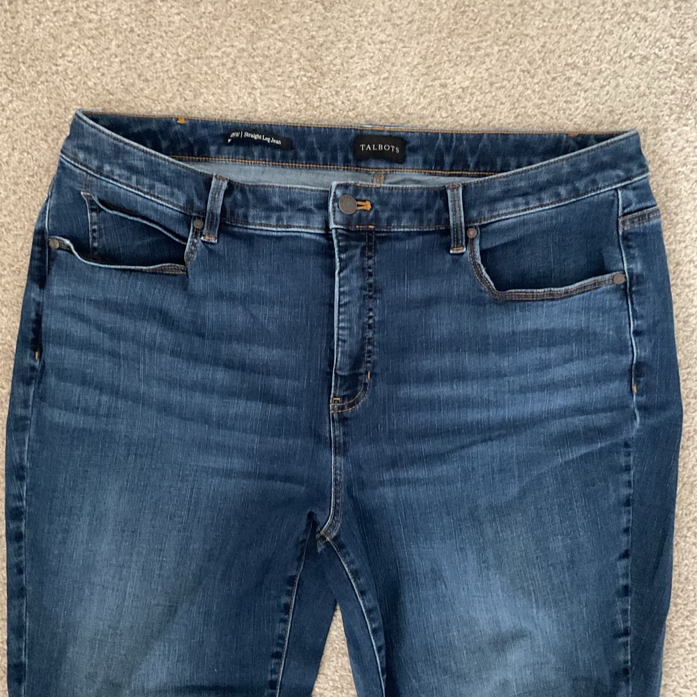 Lands' End Women's Dark Blue Jeans